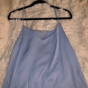 Powder blue sheet cami